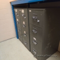 Green-Grey Chubb Fire Proof 4 Drawer Vertical File Cabinet